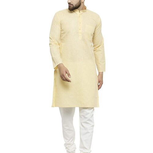 plan cotton kurta pajama Beige colour